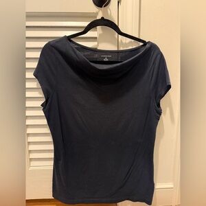 Lands' End Women's Black Short Sleeve Tee